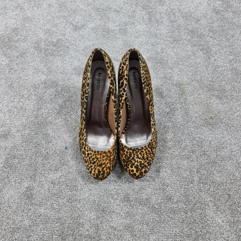 Barratts Brown Mix Animal Print Stiletto Heels Court Shoes UK 7 - Picture 4 of 8